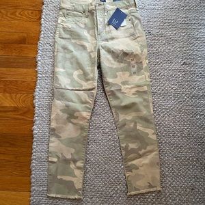 NWT GAP high rise skinny ankle camo jeans